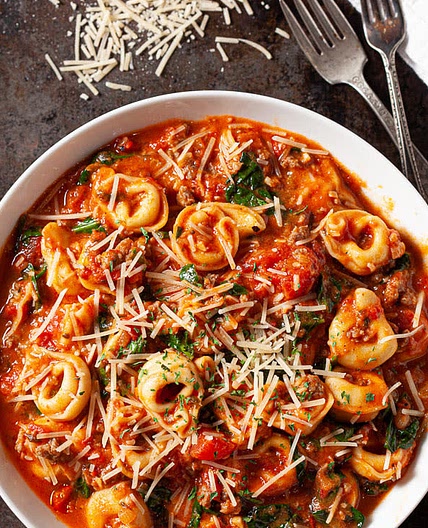 Italian sausage tortellini