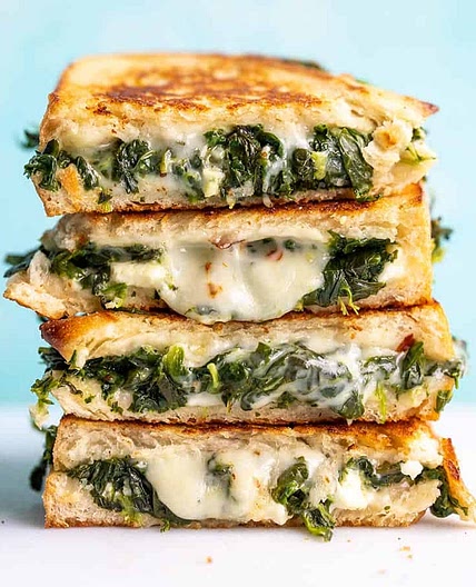 Spinach and Feta Grilled Cheese
