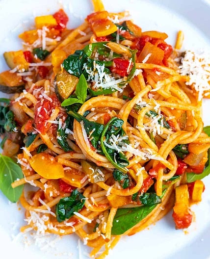 Veggie Loaded Sausage Pasta
