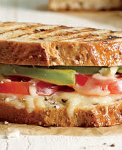 Avocado and Tomato Grilled Cheese Sandwiches