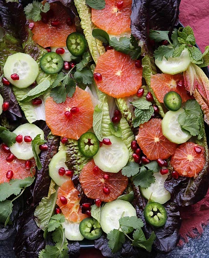 Winter Citrus Salad with Orange Honey Dressing