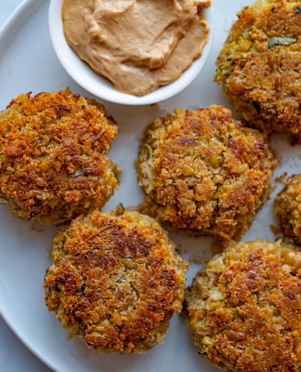 BAKED VEGAN CRAB CAKES WITH ARTICHOKE HEARTS