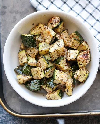 Oven Roasted Za'atar Zucchini
