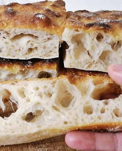 Focaccia con lievito madre