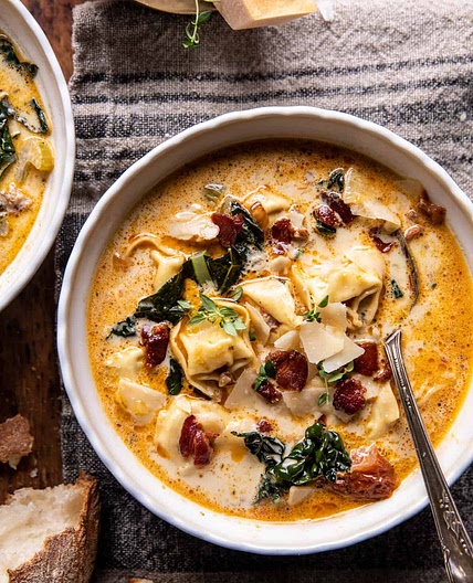 Pesto Tortellini Zuppa Toscana