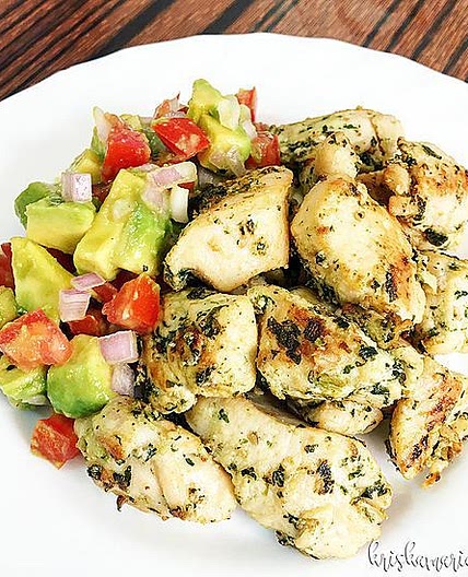 Cilanto-Lime Chicken with Avocado Salsa