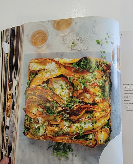 Kumura & Goats Cheese Cheese Frittata