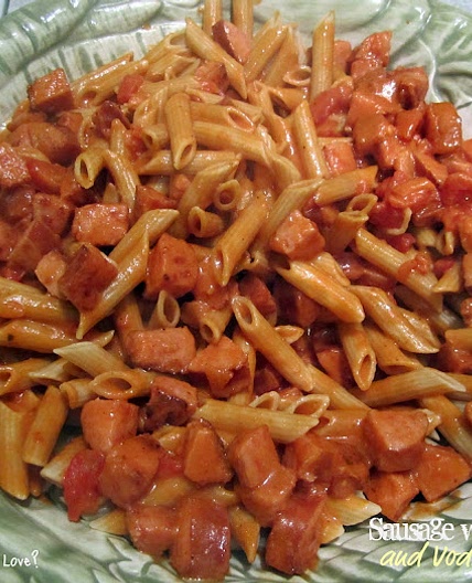 Sausage with Penne and Vodka Sauce