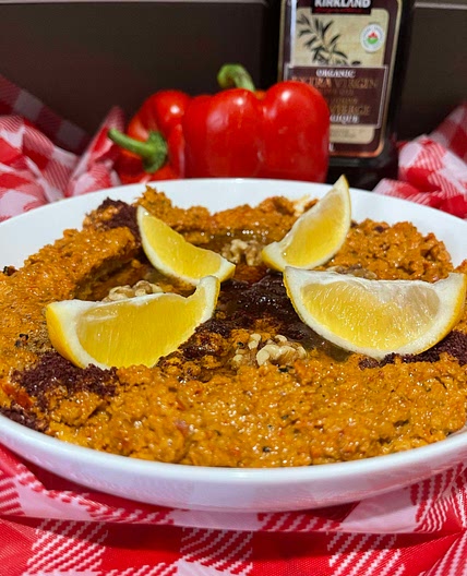 Muhammara - Turkish Red Pepper and Walnut Dip