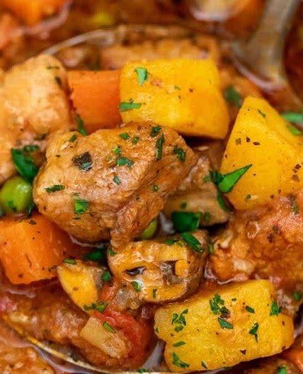 Pork and root vegetable stew