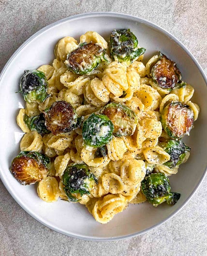 Creamy Brussel Sprout Pasta