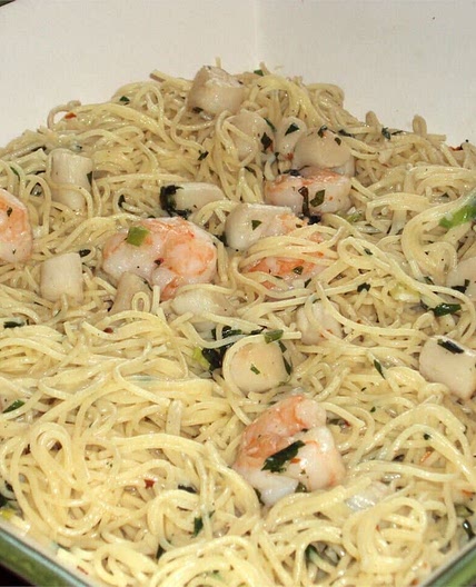 Sea Scallops and Angel Hair Pasta