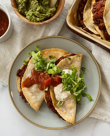 Crispy Lentil Walnut Tacos