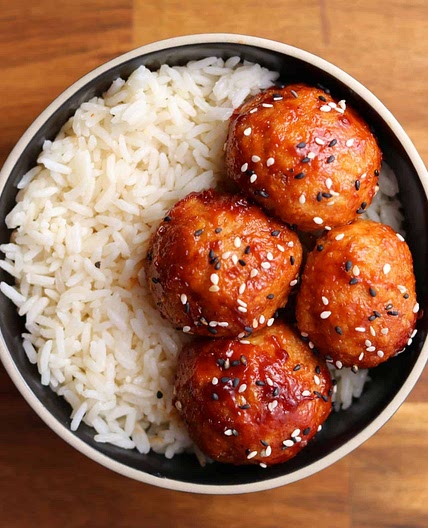 Sriracha BBQ Chicken Meatballs