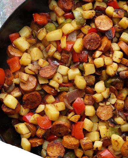 Cajun Spiced Potato Hash with Sausage