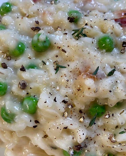 Bacon and Pea Risotto
