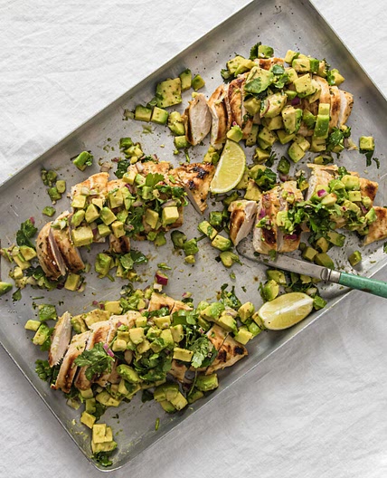 Cilantro Lime Chicken with Avocado Salsa