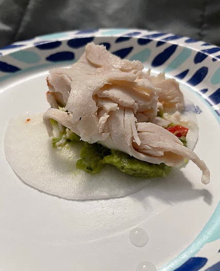 Jicama Turkey Guac wrap