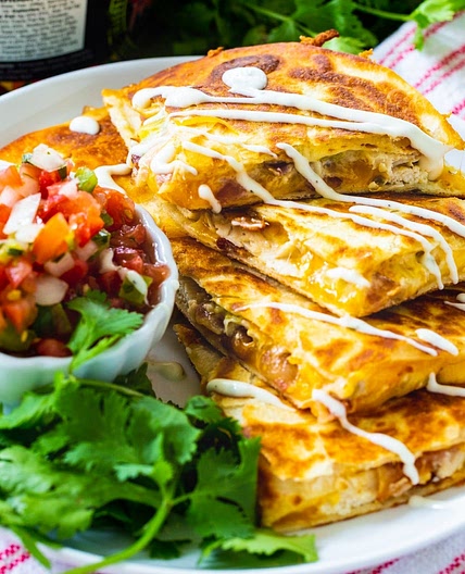 Chicken, Bacon and Ranch Quesadillas