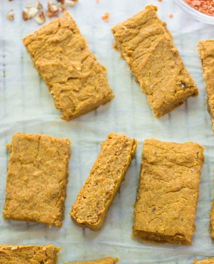 Pumpkin Oatmeal Bars with Lentils