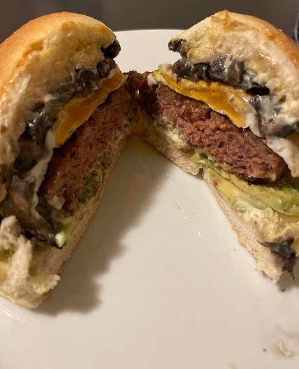 Delicious and Juicy beyond meat burger 