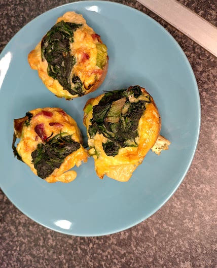 Low-FODMAP and Keto breakfast egg muffins