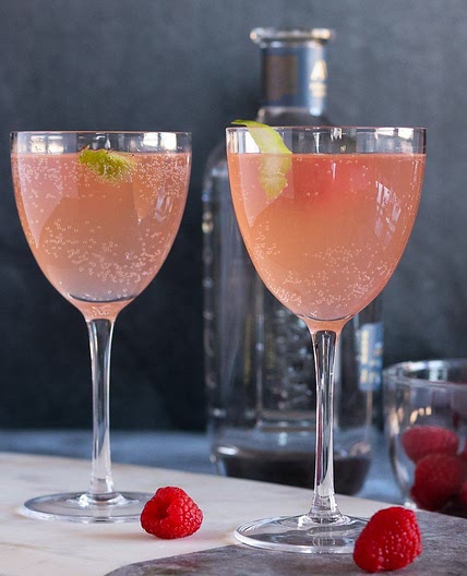 Sparkling Raspberry Tequila Cocktail