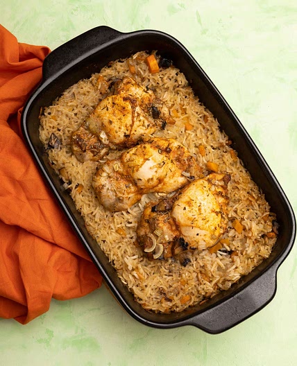 Herby Chicken on Rice