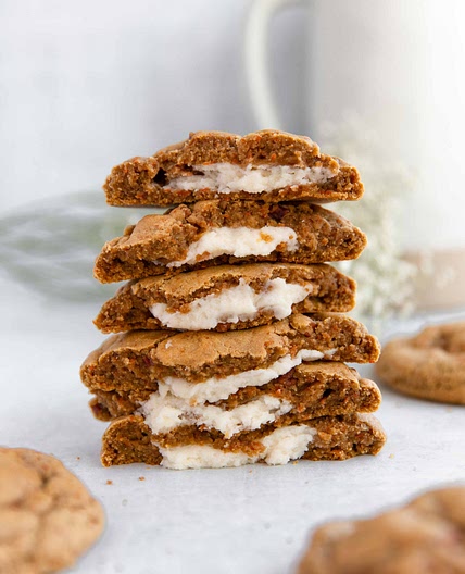 STUFFED CARROT CAKE COOKIES
