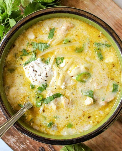 Green Chicken Enchilada Soup
