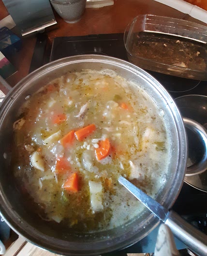 Chicken heart warming winter stew.