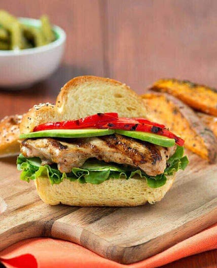 Asian-Lime Grilled Chicken Sandwich