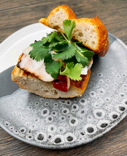 Vietnamese Sandwich with Pork Belly