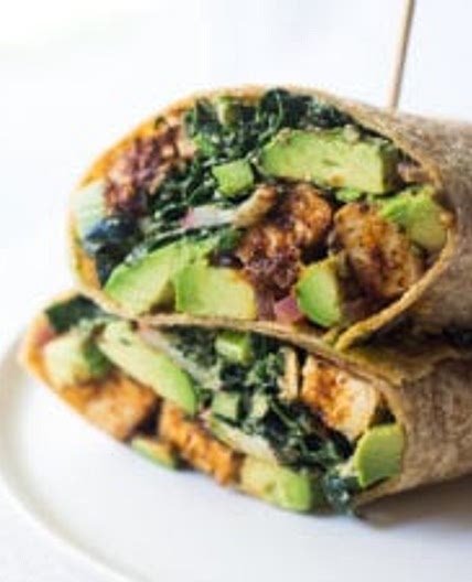 Blackened Tempeh with Kale and Avocado