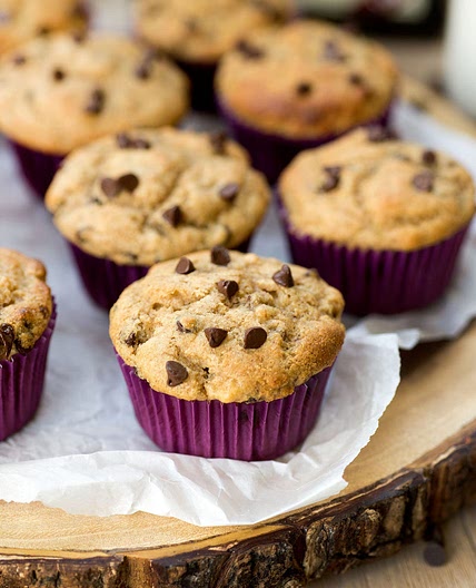 Banana Chocolate Chip Power Muffins