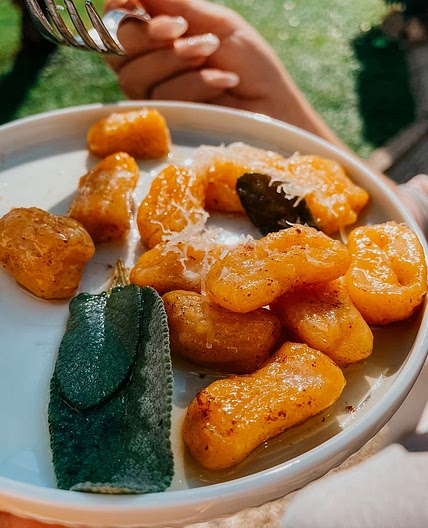 Pumpkin Gnocchi With Butter & Crispy Sage