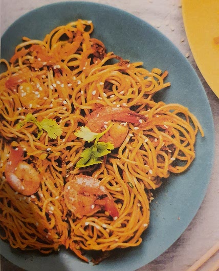 Nouilles Sautées aux crevettes