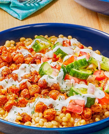Honey Dill Roasted Chickpea Bowls
