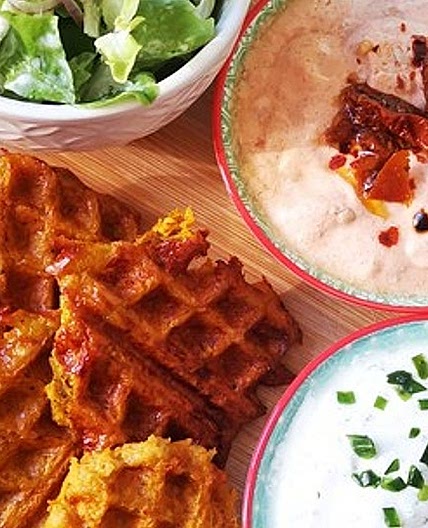 Paleo Süßkartoffelwaffeln