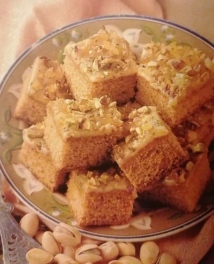 Ginger & Pistachio Squares