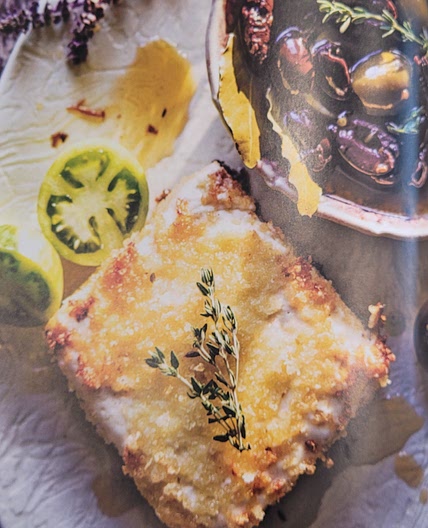Pan-Fried Feta with Thyme and Greek Marinated Olives