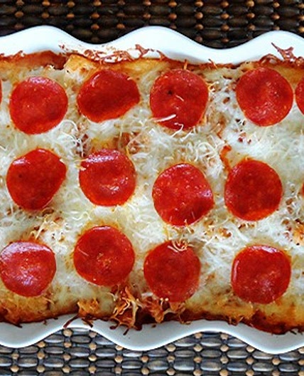 Sausage & Pepperoni Pizza Casserole