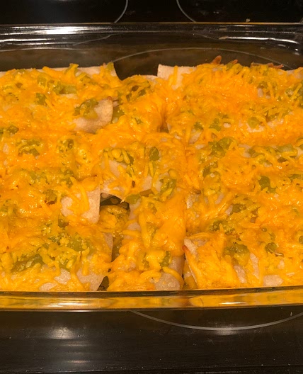 Enchanted Sour Cream Chicken Enchiladas
