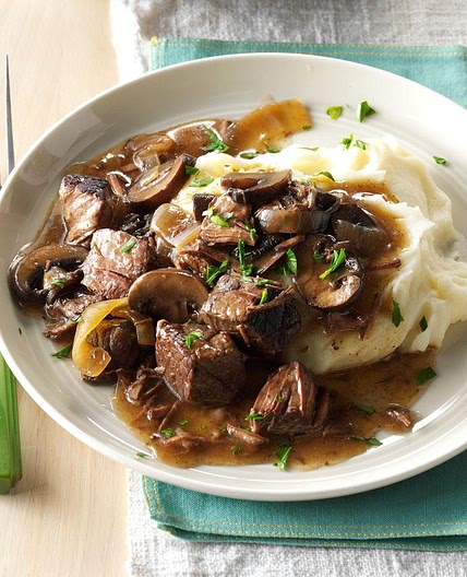 Pressure-Cooker Beef Tips