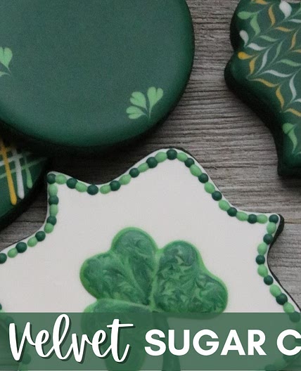 Green Velvet Sugar Cookies