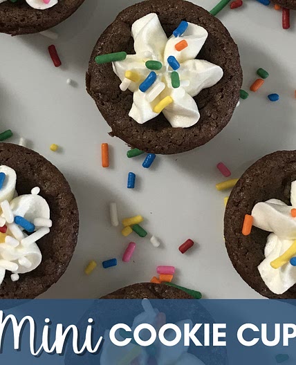 Mini M&M Cookie Cups