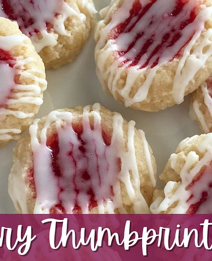 Raspberry Thumbprint Cookies