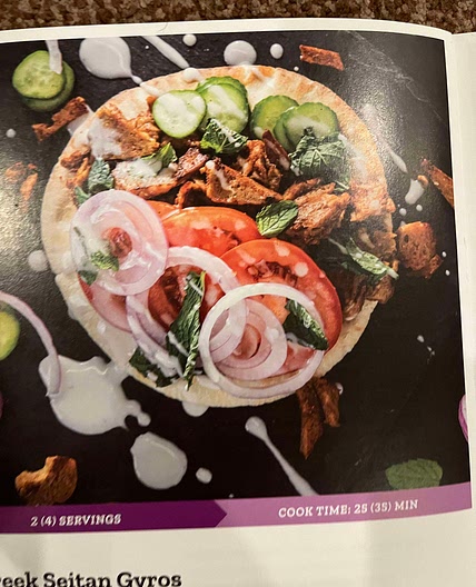Greek seitan gyros