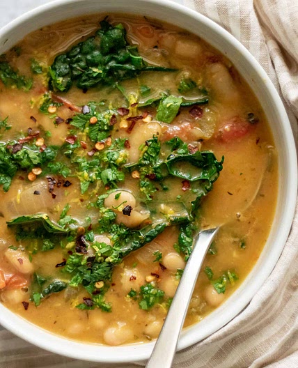 Roasted Tomato and White Bean Soup