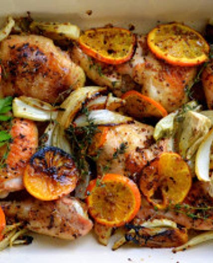 Roasted Chicken with Clementines